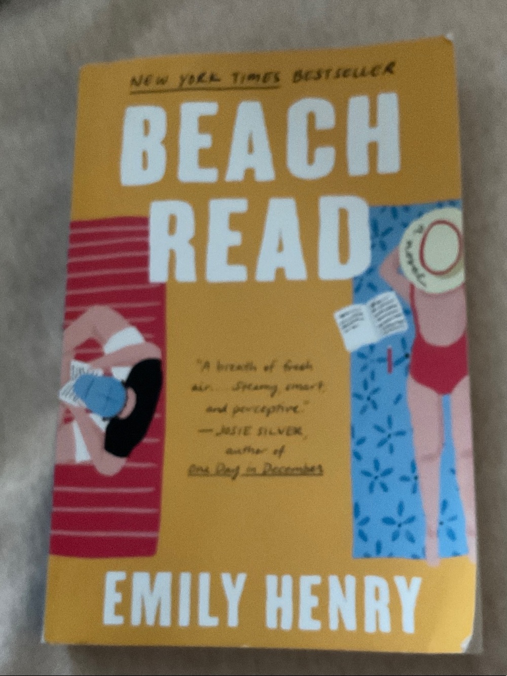 Beach Read by Emily Henry - Yellow Cover